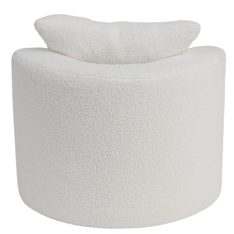 Kinderfauteuil met kussen - wit