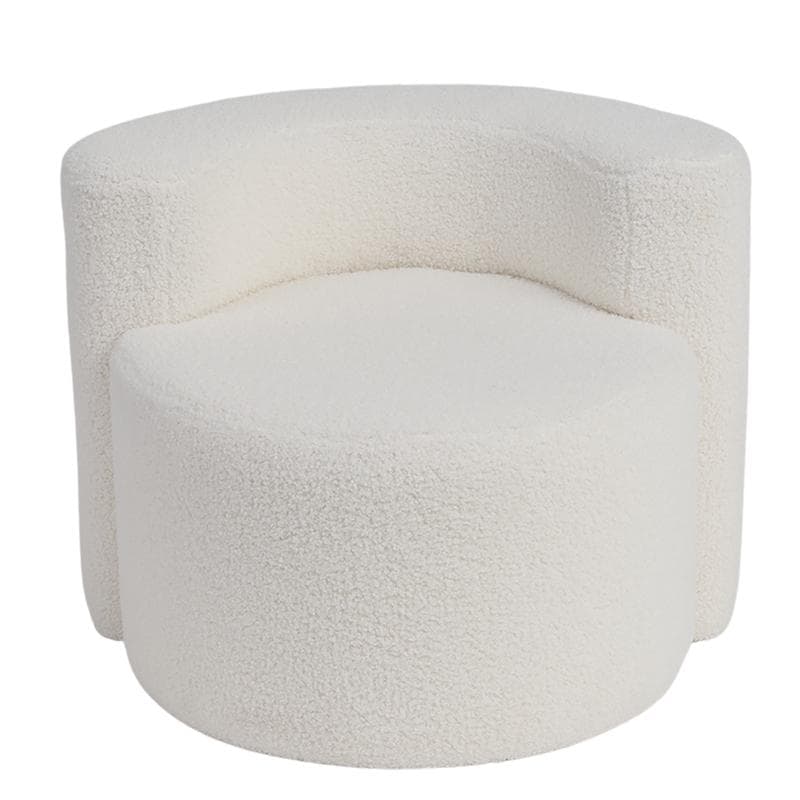 Kinderfauteuil met kussen - wit