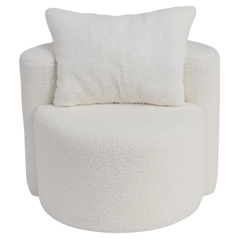 Kinderfauteuil met kussen - wit