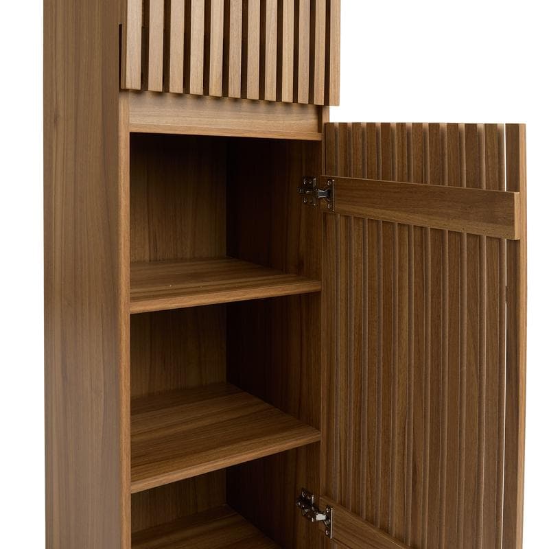 Colonne de salle de bain design en bois