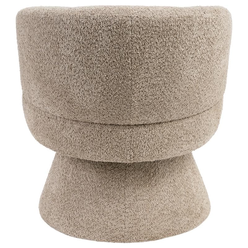 Draaifauteuil bouclé - taupe