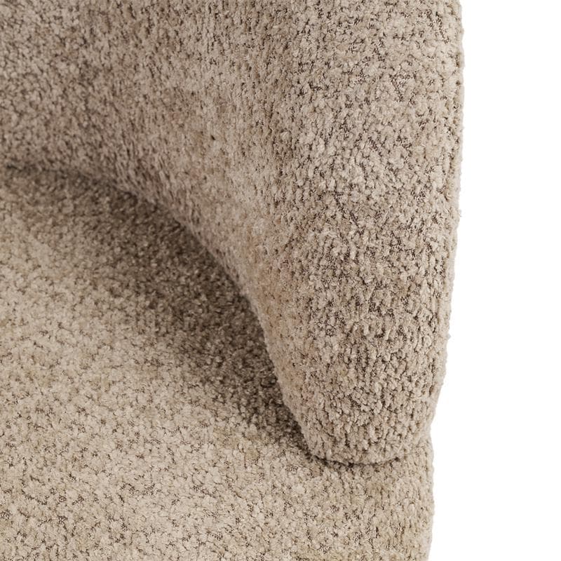 Draaifauteuil bouclé - taupe