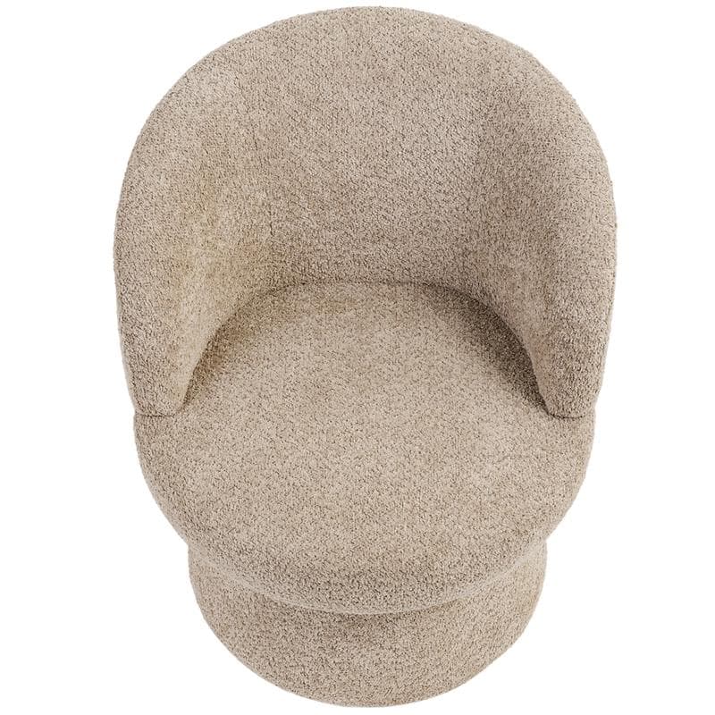 Draaifauteuil bouclé - taupe