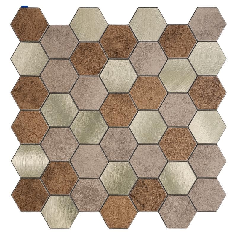 Zelfklevende wandtegels hexagon 16 stuks