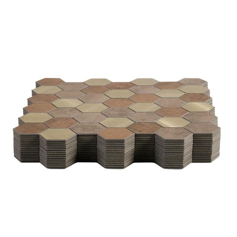 Zelfklevende wandtegels hexagon 16 stuks