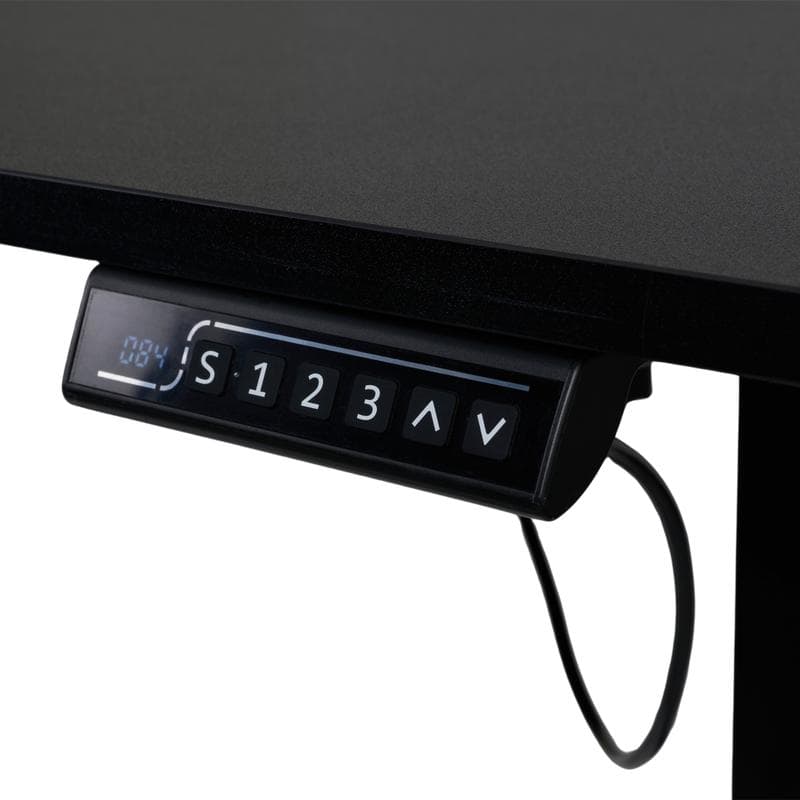 Bureau assis-debout électrique - noir