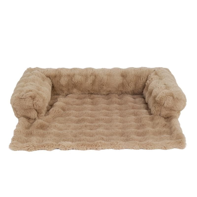 Faux fur hondenkussen en ligkussen