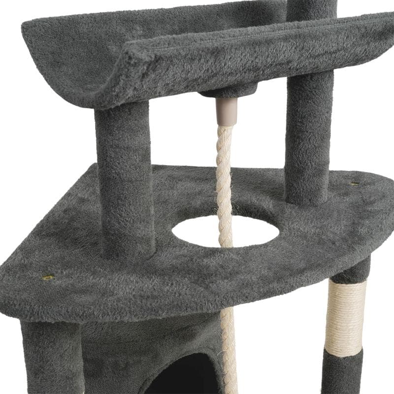 Krabpaal voor katten met sisal - grijs