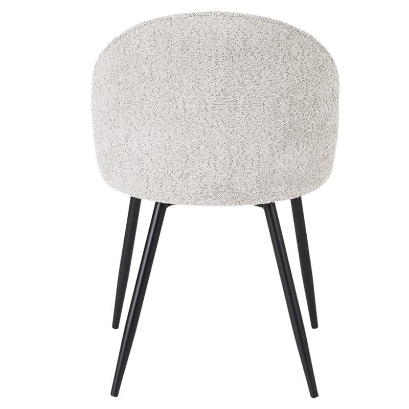 Stoelen bouclé - 2 stuks - Crème