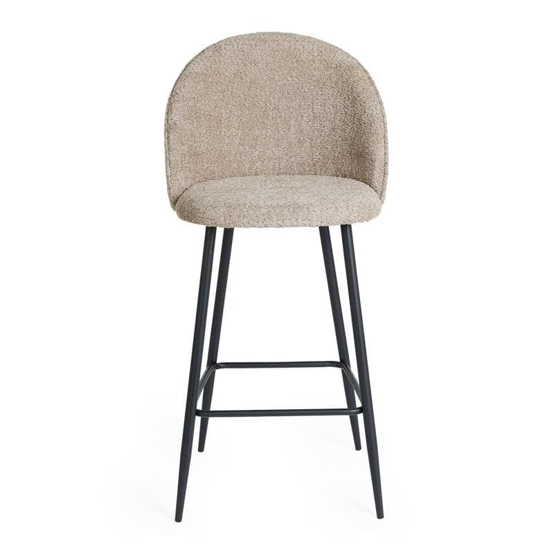 Barkruk Bouclé - 2 stuks - Soft Taupe