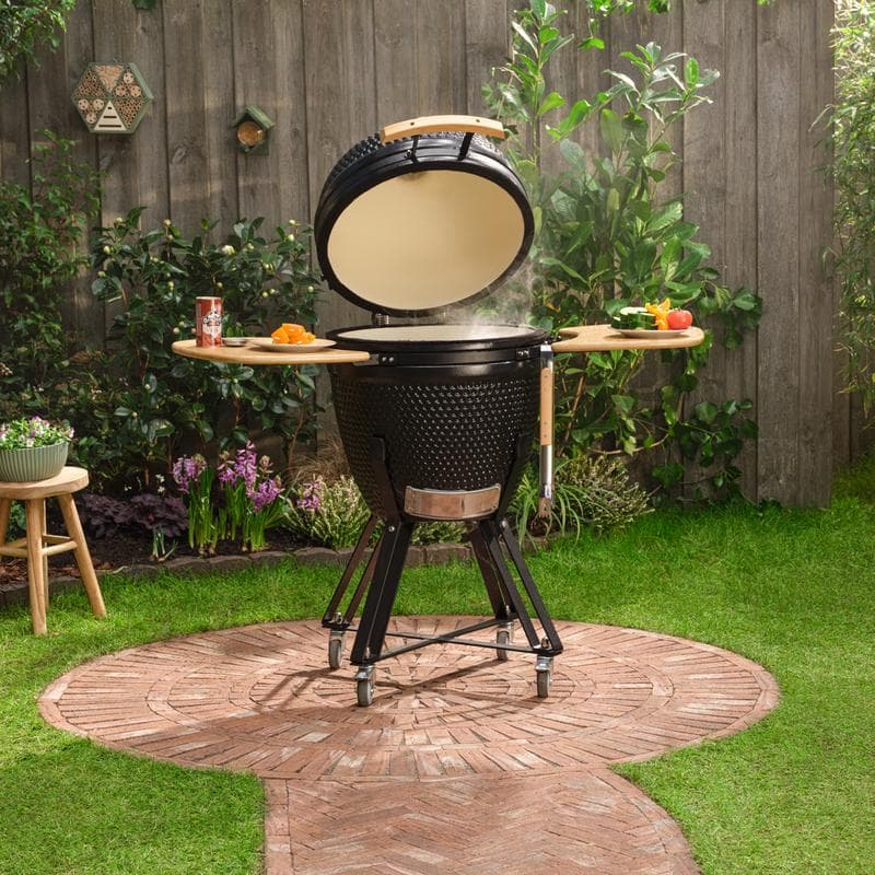 Barbecue à charbon kamado - Ø 46,5 cm - noir