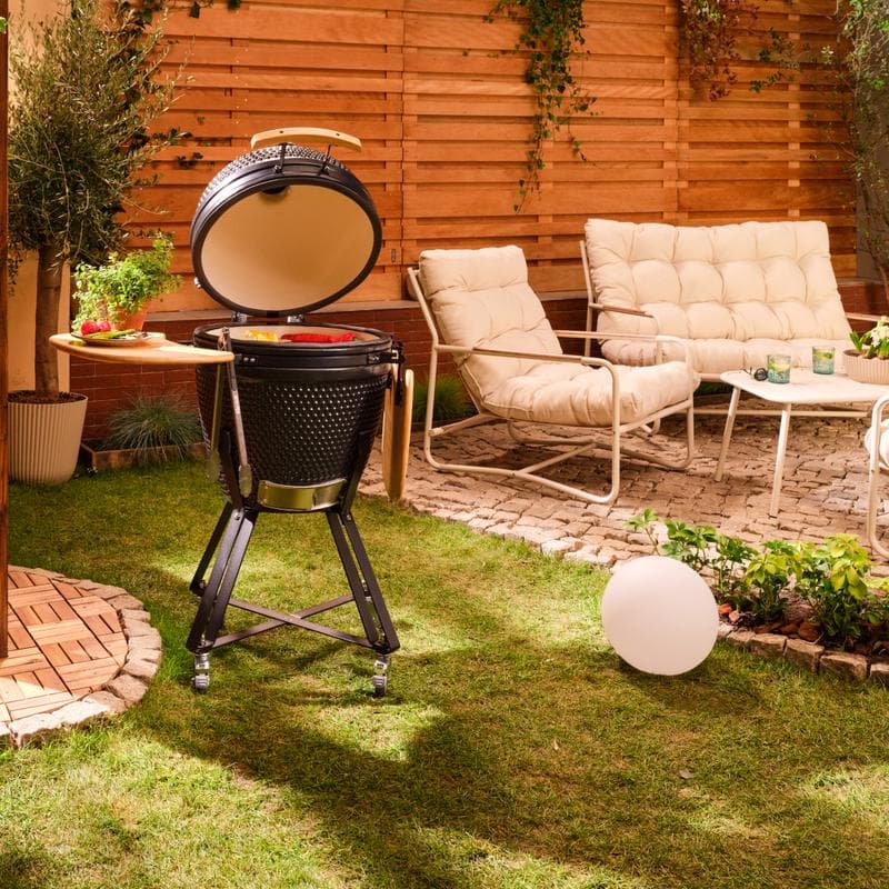 Barbecue à charbon kamado - Ø 46,5 cm - noir