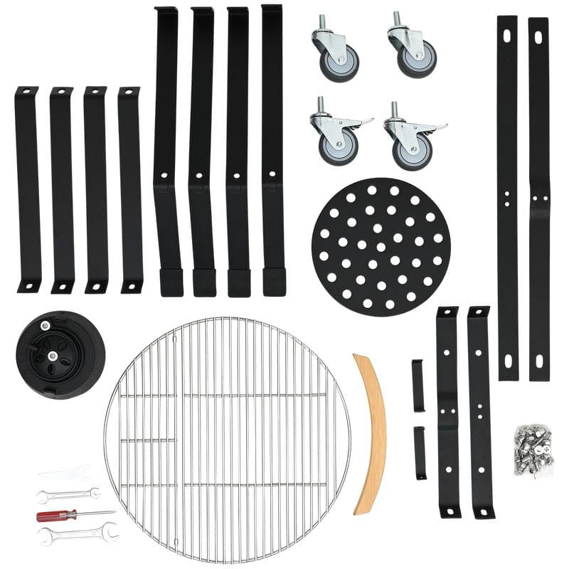 Kamado barbecue - 21 inch - zwart