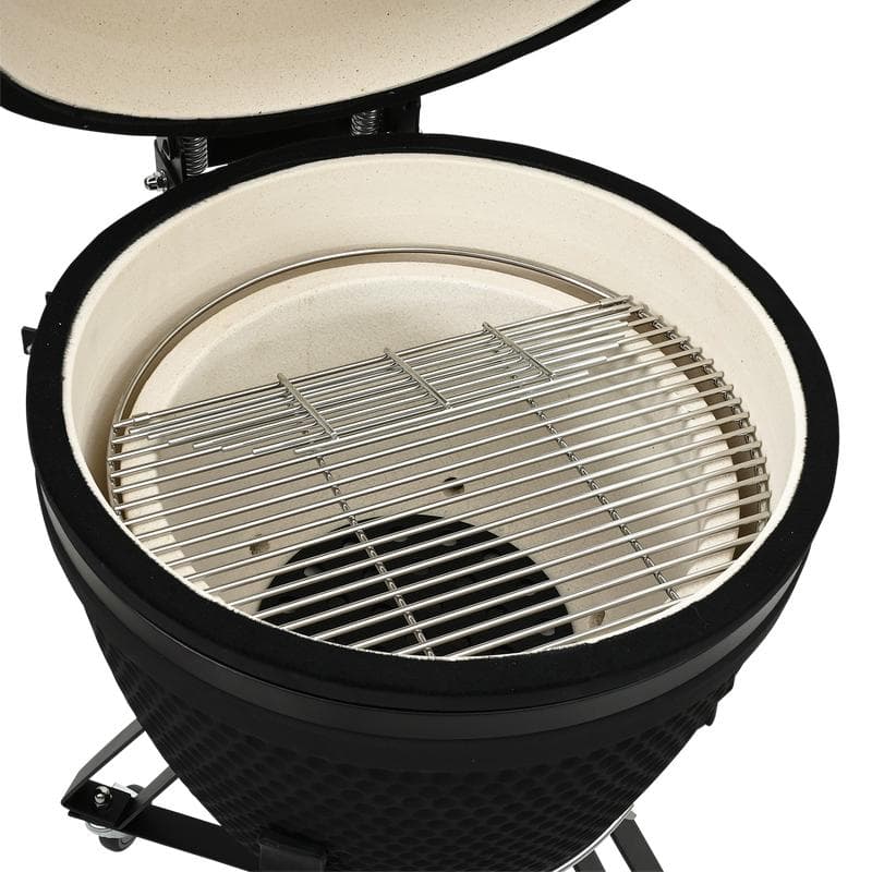 Kamado barbecue - 21 inch - zwart