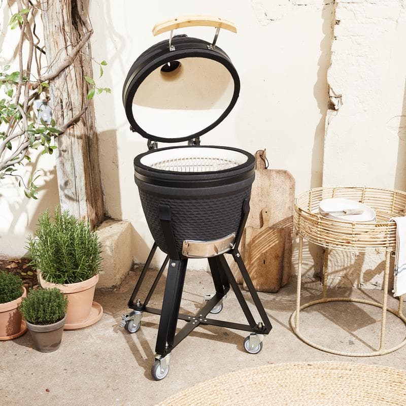 Kamado barbecue - 21 inch - zwart