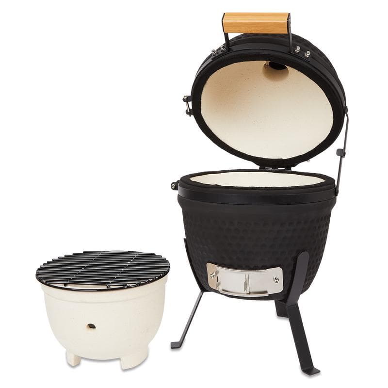 Kamado barbecue - 13 inch - zwart