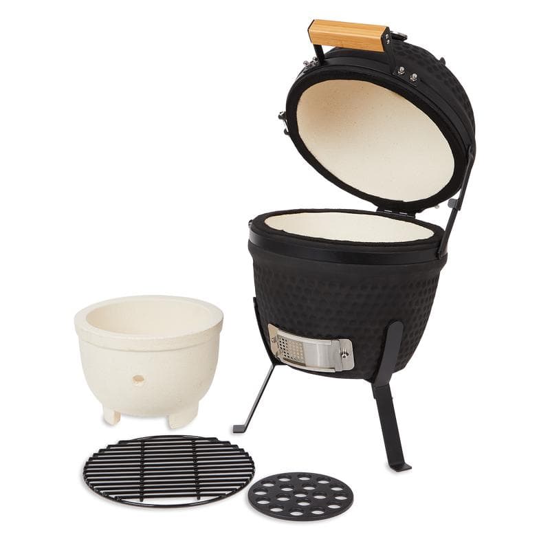 Kamado barbecue - 13 inch - zwart