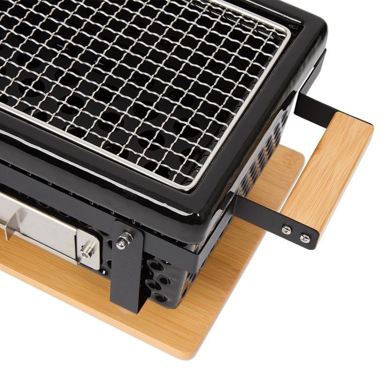 Keramische tafelbarbecue - zwart