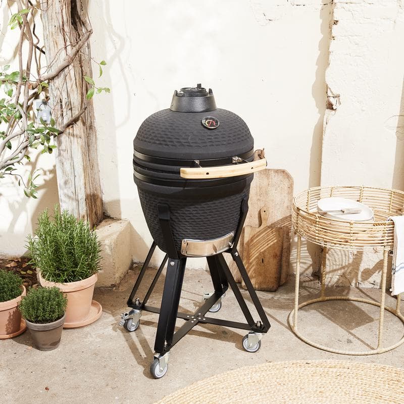 Kamado barbecue - 18 inch - zwart