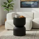 Metalen diabolo bijzettafel - zwart