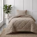 Couette sans housse en teddy - taupe