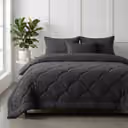 Lazy all-in-one dekbed Teddy fur - antraciet