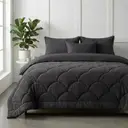 Lazy all-in-one dekbed Teddy fur - antraciet