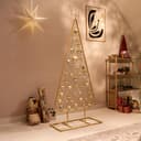 Metalen kerstboom - goud