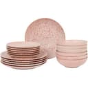 Service de table moucheté Eclipse - rose