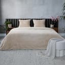 Parure de lit en teddy Hexagon - taupe