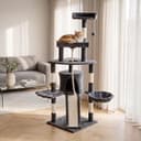 Krabpaal voor katten met sisal - grijs