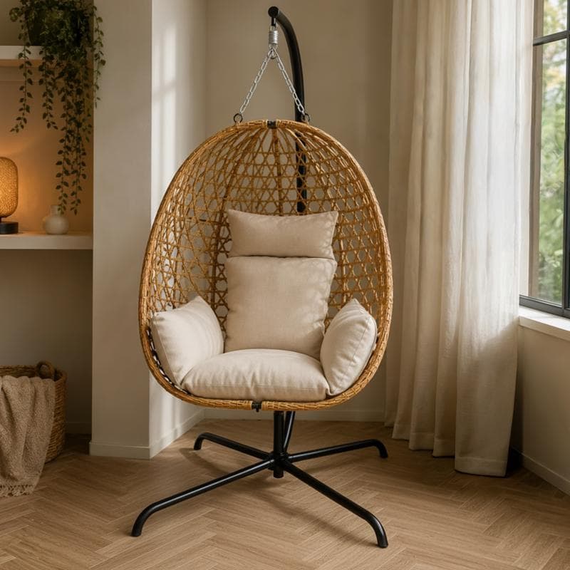 Fauteuil suspendu - marron