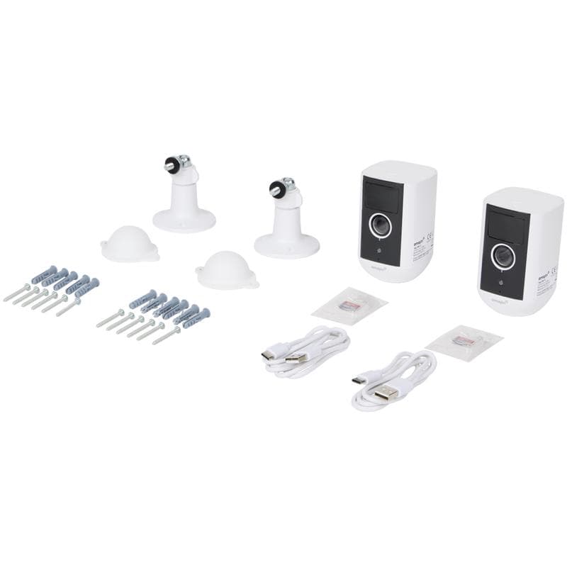 Caméra de surveillance connectée sans fil Omajin - lot de 2-1