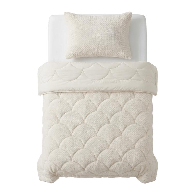 Lazy all-in-one dekbed Teddy fur - beige