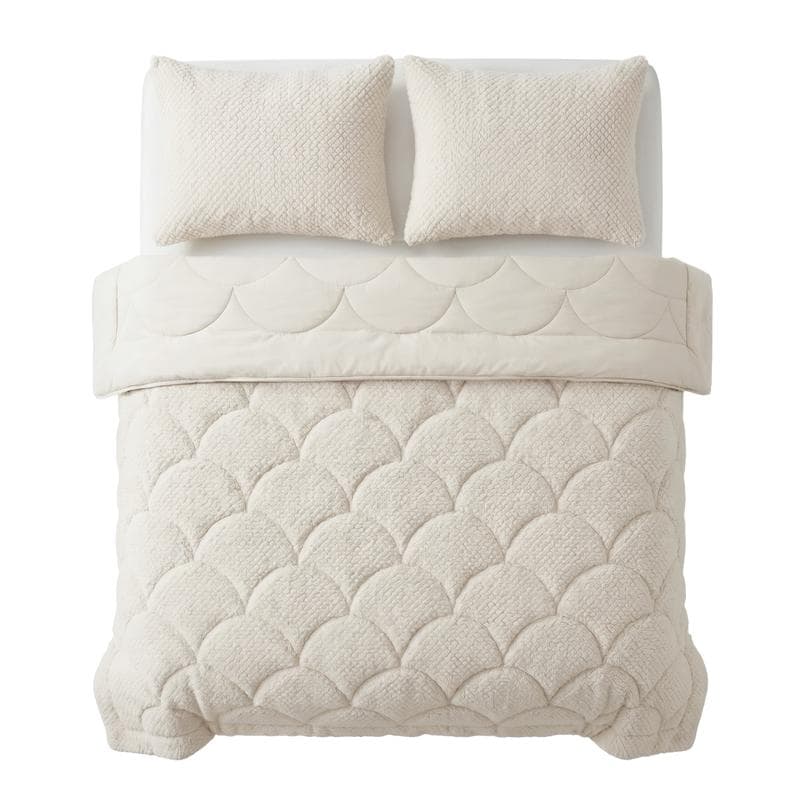 Lazy all-in-one dekbed Teddy fur - beige