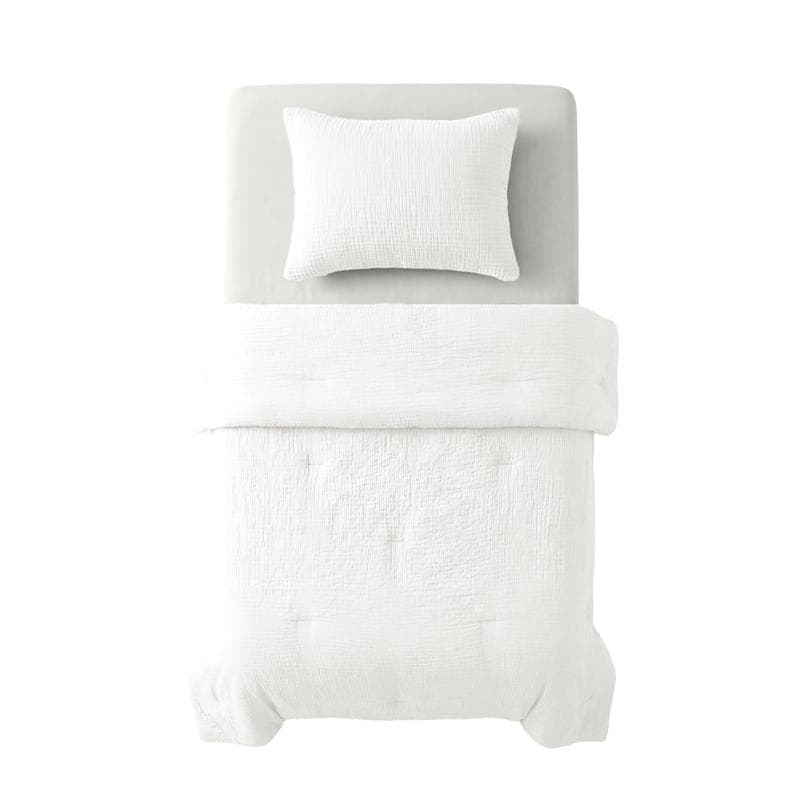 Couette sans housse en double gaze - blanc crème