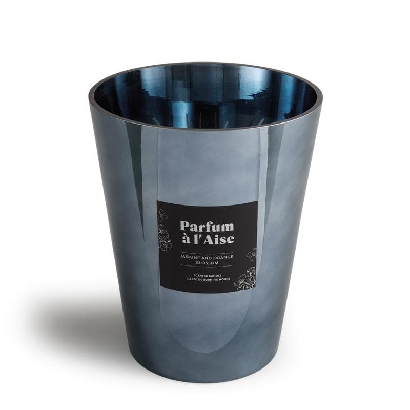 Bougie parfumée XL premium - jasmin et fleurs d'oranger