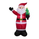 Outsunny kerstdecoratie, kerstman met kerstboom, opblaasbaar, groot Outsunny kerstdecoratie, kerstman met kerstboom, opblaasbaar, groot