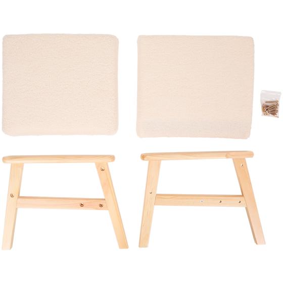Teddy kids' chair with armrests - unassembled