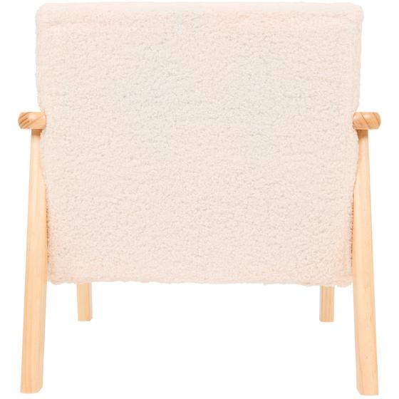 Teddy kids' chair with armrests - back view