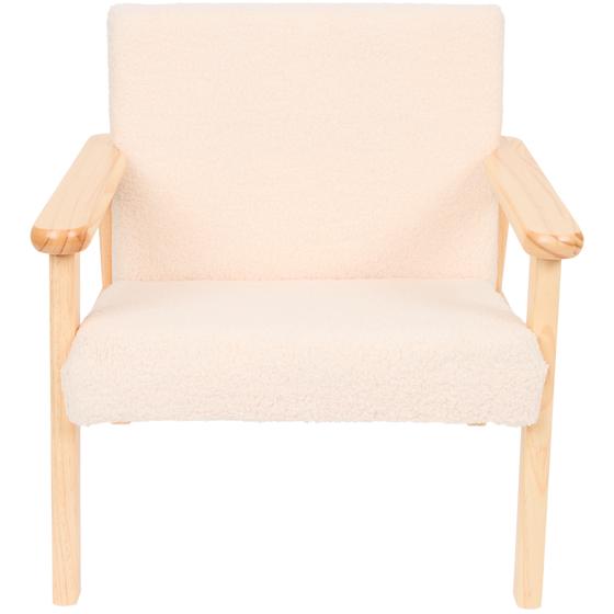 Teddy kids' chair with armrests - front view