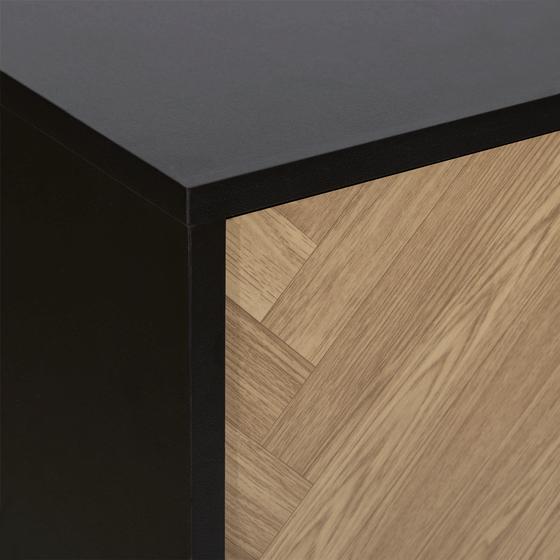 Herringbone cabinet - close-up