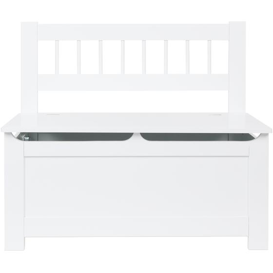 Toy storage bench - front view