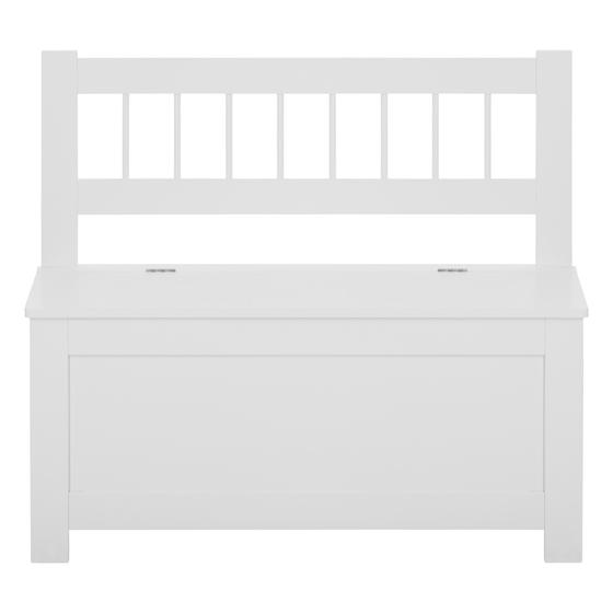 Toy storage bench - front view