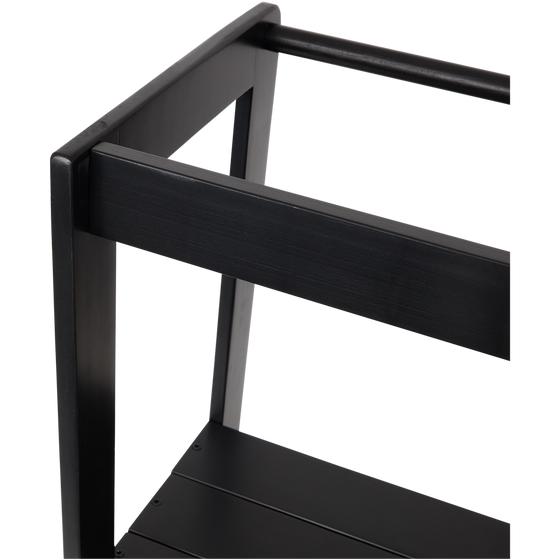 Wooden learning tower - black - close-up