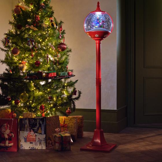 Christmas floor lamp with snow, light and sound - mood picture