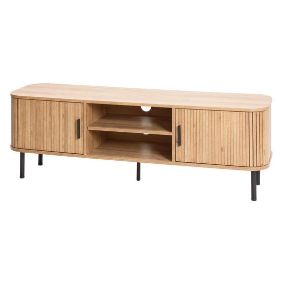 Design TV cabinet with slats - front