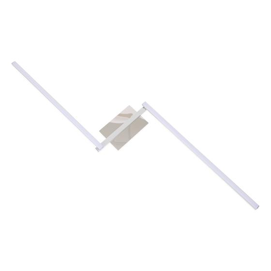 Modern LED ceiling lamp - Silver unfolded