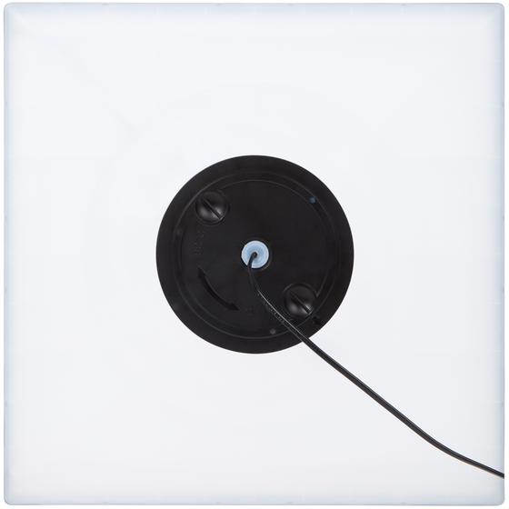 Round LED infinity tunnel ceiling light - black - back view