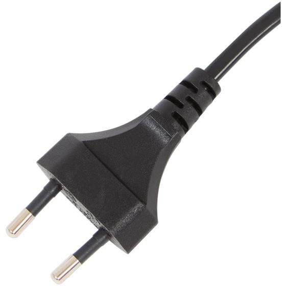 Round LED infinity tunnel ceiling light - black - plug